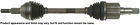 60-3555 Cardone Industries Cv Axle Drive Front Left Reman 082617963770