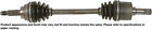 60-8014 Cardone Industries Cv Axle Drive Front Left Reman 082617477925