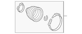 44018-tz6-a21 Acura Genuine Outer Boot