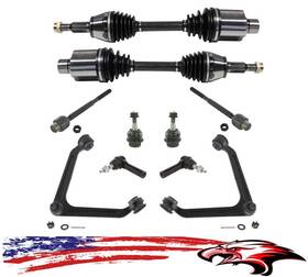 160058 Apm New Front Axles And Chassis Steering Kit For Dodge Ram1500 4 Wheel Drive 2002-2005