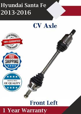 Hy8427a Apwi New Oe Front Left Cv Axle For 2013-2016 Hyundai Santa Fe 1 Year Warranty