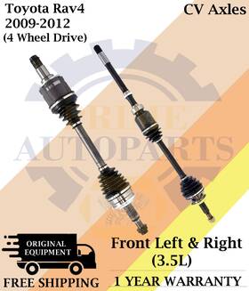 To8379 Apwi New Oe Front Cv Axles For 2009-2012 Toyota Rav4 3.5l 4wd Lifetime Warranty To8379 Apwi New Oe Front Cv Axles For 2009-2012 Toyota Rav4 3.5l 4wd Lifetime Warranty