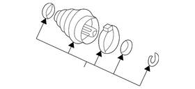1k0-498-203-b Audi Genuine Outer Boot 1k0-498-203-b Audi Genuine Outer Boot
