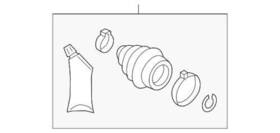 1k0-498-203-c Audi Genuine Outer Boot