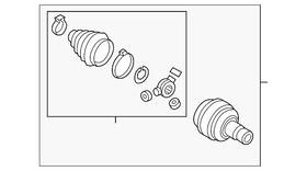 3q0-498-104-a Audi Genuine Inner Joint Assembly
