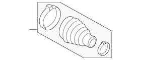 Audi 420-598-201 Genuine Outer Boot