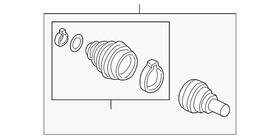 4m0-598-099 Audi Genuine Outer Joint