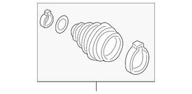 4m0-598-203 Audi Genuine Outer Boot