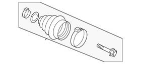 4n0-598-203 Audi Genuine Cv Joint Boot Kit