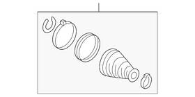 Audi 760-498-201-b Genuine Inner Boot