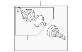 7l0-498-099-c Audi Genuine Outer Joint Assembly