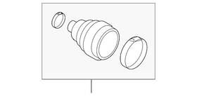 7l0-598-201 Audi Genuine Outer Boot