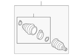 8k0-498-099-g Audi Genuine Outer Joint Assembly