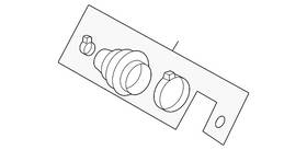 8k0-498-203-c Audi Genuine Outer Boot