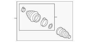 8w0-498-099-d Audi Genuine 2019-2025 - Outer Joint Assembly