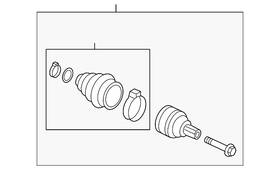 8w0-598-099 Audi Genuine Outer Joint Assembly