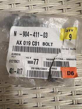 N-904-411-03 Audi Genuine Axle Assembly Bolts Lot Of 12