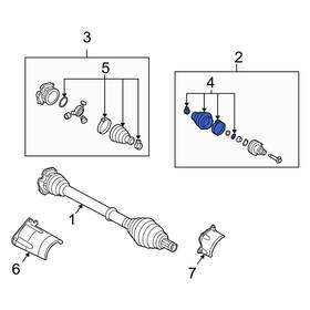 8e0498203c Audi Oe For S4 2004-2009 Front Right Outer Cv Joint Boot Kit