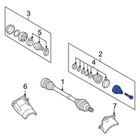 8e0598099a Audi Oe For S4 2004-2009 Rear Right Outer Cv Joint Kit