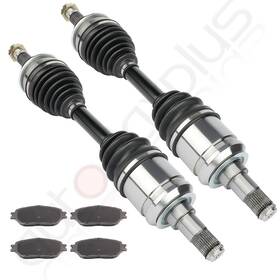 Aop832631us01 Autodayplus Front 2 Cv Axle Shaft 4pc Brake Pads For Toyota Tacoma Base 4.0l 2.7l 2005-14