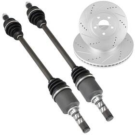 Aop832646us01 Autodayplus Front 2pc Cv Axle Brake Discs Rotors For Subaru Outback Base 2.5l 2005-09