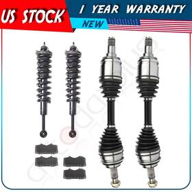 Aop832669us01 Autodayplus For Toyota 4runner 4.0l 2005 2006 07 08 2009 Cv Axle Brake Pads Complete Struts