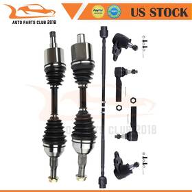 Autopartsclub2018 Ap837256a1c18 Fit For 00-11 Chevrolet Impala 8x Front Ball Joint Tie Rod End Kit Cv Axle Shaft
