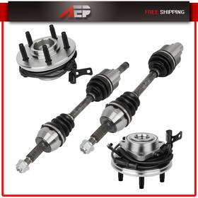 Auto848038puppy Autopuppy For Mercury Mountaineer 2006-2010 4wd 2x Front Cv Axle Shaft And Wheel Bearing Hub