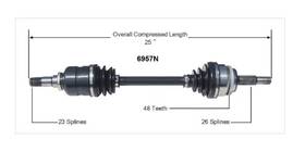 6957n Autozone Toyota Corolla Cv Axle - Brand New Driver Front
