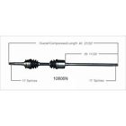 B10806n Autozone Cv Axle Front Left Fits Isuzu Vehicross