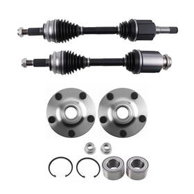 66-2190 Bfo Front Left Right Wheel Bearing Hubs Cv Axle Shaft For Ford Edge Lincoln Mkx