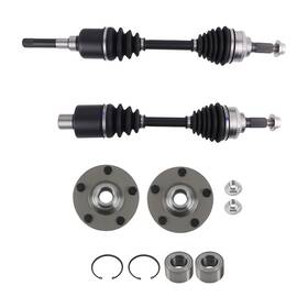 7nbsh6 Bfo Front Cv Axle And Wheel Hub Bearing For Ford Escape 01-08 Mercury Mariner 05-08