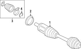 Bmw 31-60-5-a33-e62 Genuine Inner Cv Joint Boot