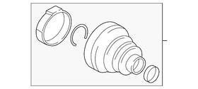 31-60-8-625-846 Bmw Genuine Inner Boot