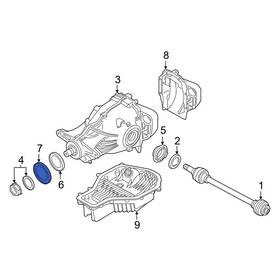 Bmw Oe 31528847176 For X5 2013-2026 Front Inner Cv Joint Oil Seal Dust Shield