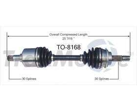 To-8168 Bold Auto Parts 66-5235/to-8168 Cv Joint Axle Shaft Assembly Front Driver Or Passenger Side For 4runner Tacoma To-8168 Bold Auto Parts 66-5235/to-8168 Cv Joint Axle Shaft Assembly Front Driver Or Passenger Side For 4runner Tacoma