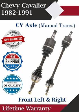 661024 Cardone Oe Front Cv Axle For 1982-1991 Chevy Cavalier Manual Trans. Lifetime Warranty