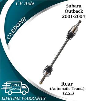 667370 Cardone Oem Rear Cv Axle For 2001-2004 Subaru Outback 2.5l Automatic Lifetime W