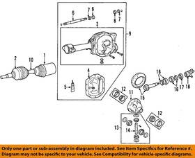 5066024aa Chrysler Oem 02-12 Liberty Front Axle Carrier-inner Boot