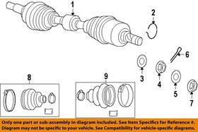 52123871ab Chrysler Oem 13-17 Compass Front Suspension Drive Axles-axle Assy