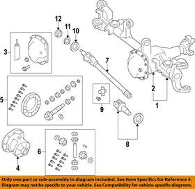 68394142aa Chrysler Oem 18-23 Gladiator Front Axle Carrier-axle Shaft
