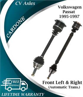 667101 Cordone Cardone Oem Front Cv Axles For 1995-1997 Volkswagen Passat Automatic Trans