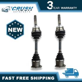 66-6193 Crush-autoparts 2x Front Cv Axle Shaft Left&right For 1998-2004 Nissan Frontier 2000-2004 Xterra