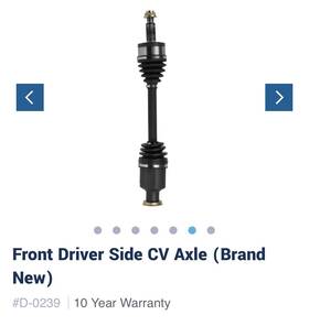 D-0239 Detroit Axle Front Driver Side Cv Brand New . Fits Chrysler Challenger And Charger