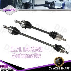 Djp-ncv36557 Djpusa Parts Front Driver And Passenger Cv Axle Shaft For Honda Civic Auto Trans 1.7l 2001-2005