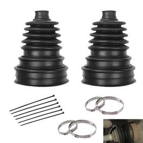 Dogmpn10 Dogary 2 Pcs Cv Axle Boot Waterproof One-piece Design Tie Rod Boots Black