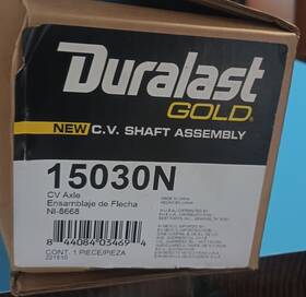 15030n Duralast Gold Cv Shaft Assembly