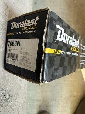 B16083n Duralast Brand New Gold C.v Shaft Assembly 7068n Made In Usa