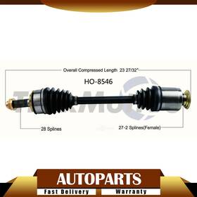 Ecocarparts8 Ecoszfz20250821-349 Front Right 1x Surtrack Cv Axle Shaft Fits 2016-2019 Civic Automatic Cvt 1.5l T