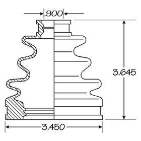86-1196d Empi For Toyota Prius 2004-2005 Cv Joint Boot 86-1196d Empi For Toyota Prius 2004-2005 Cv Joint Boot